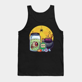 Magic Halloween Tricks or Treat Potions Tank Top